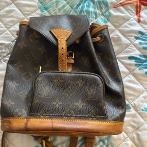 Authentic Louis Vuitton mini montsouris backpack